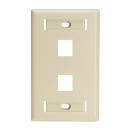 LEVITON Number of Gangs: 1 ABS, Ivory 42080-2IL